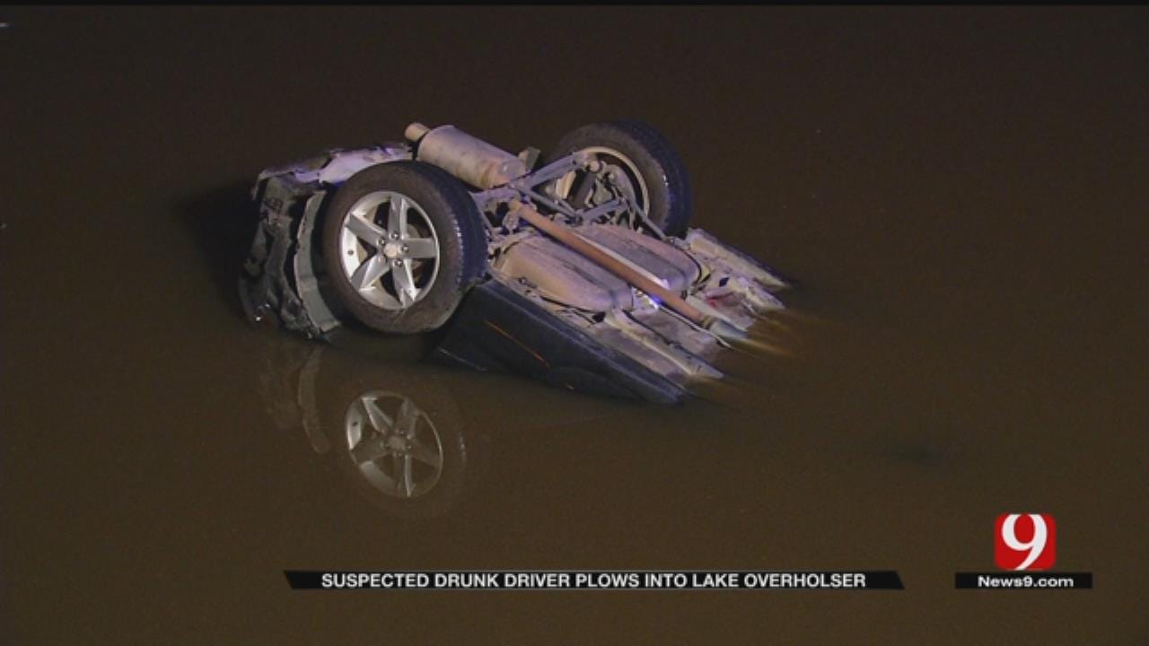 Suspected Drunk Driver Plows Into Lake Overholser
