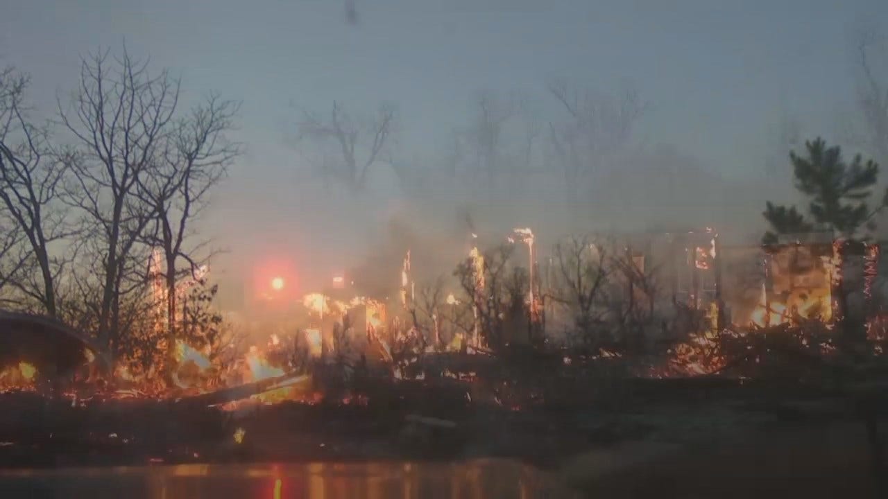 WEB EXTRA: Video From Pittsburg County Wildfire