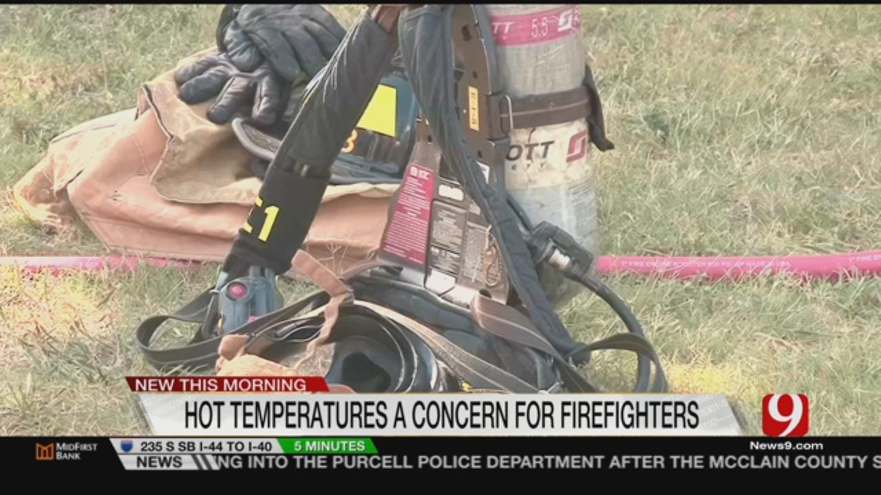 Firefighters Battle Temperatures, Not Just Fires