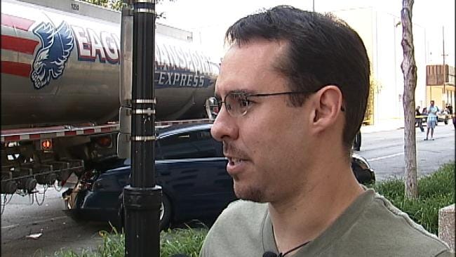 WEB EXTRA: Owner Of Car Damaged In Tanker Truck Crash Talks To News On 6