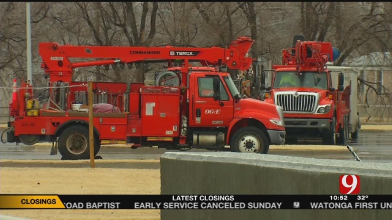 Crews Prepare For Worst In Weekend's Ice Storm In Woodward