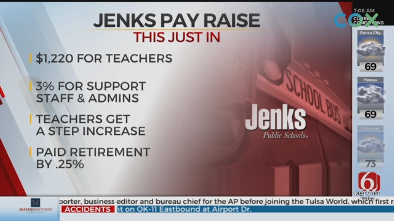 Jenks Public School Board Votes To Give Teachers Pay Raise