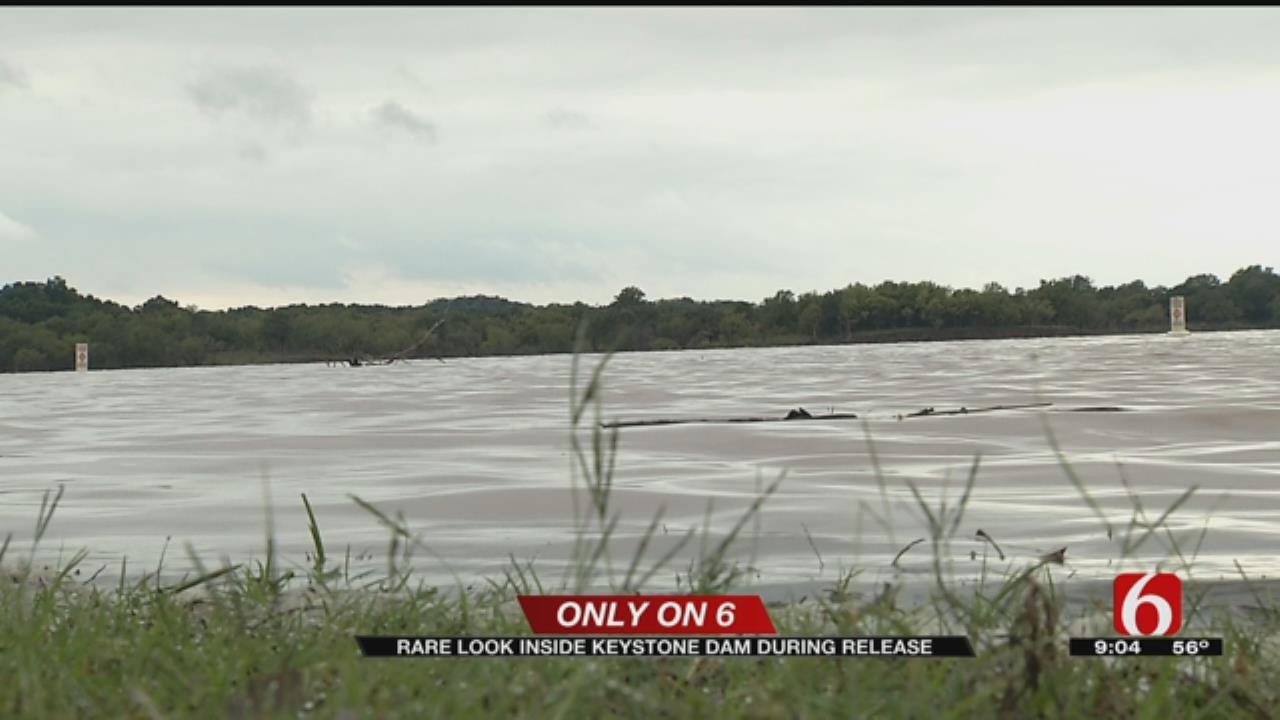 Keystone Dam Opens Up After Heavy Rain