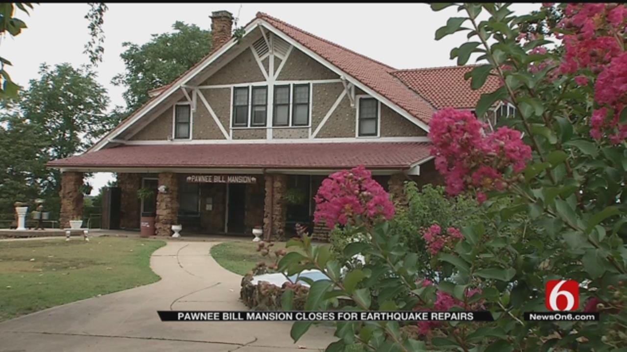 Pawnee Bill Mansion To Be Closed for Repairs After 5.8 Magnitude Earthquake