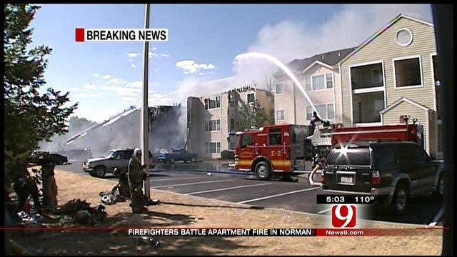 Apartment Fire Destroys Several Units In Norman