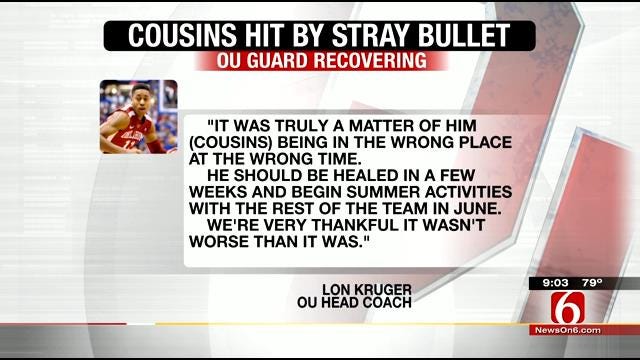 OU Basketball Player Hit By Stray Bullet