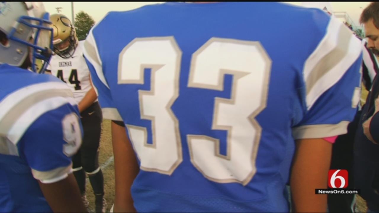 Haskell Football Team Plays With Injured Teammate On Their Minds