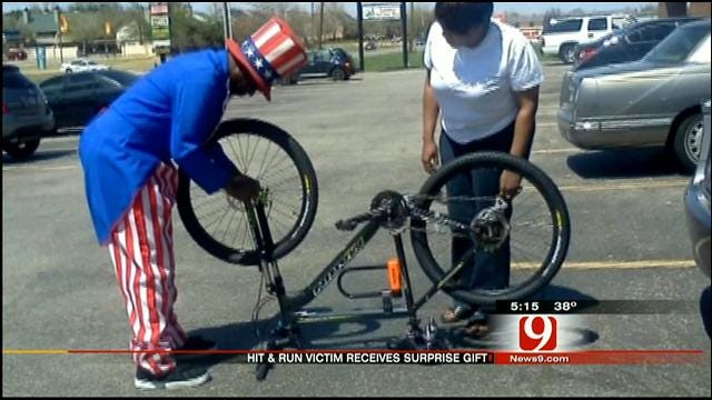 Strangers Donate New Bike To Man Injured In OKC Hit-And-Run