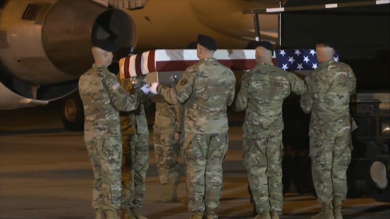 Soldier Who Died In Iraq Honored In Dignified Transfer To Dover Air Force Base