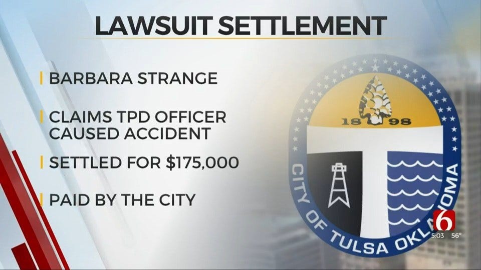 Woman Gets $175,000 From City Over TPD Injury Crash Lawsuit