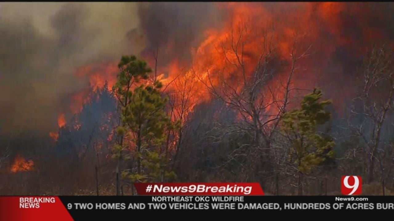 Wildfire In NE OKC