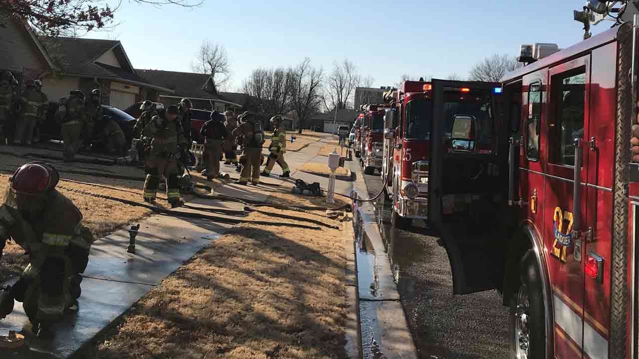 Firefighters Rescue Woman Sleeping During Tulsa House Fire