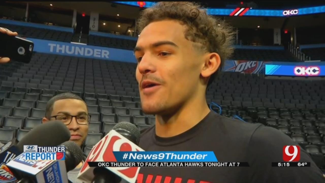 Steve McGehee Catches Up With Trae Young Before The Thunder Take On The Hawks