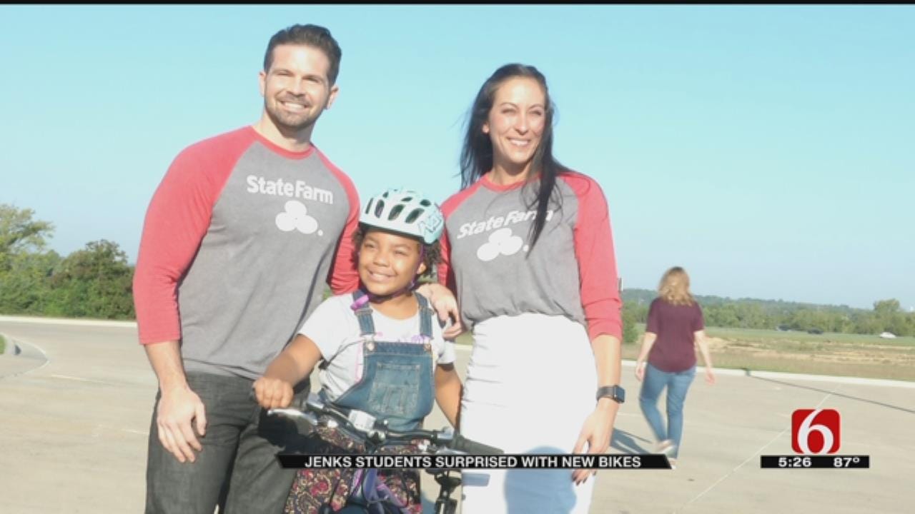 2 Jenks Elementary Students Earn New Bicycles