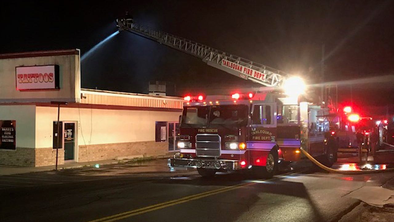 Fire Damages Tahlequah Shopping Center