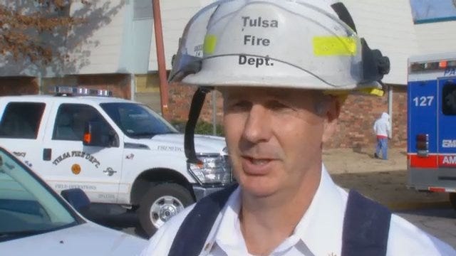 WEB EXTRA: Tulsa Fire Assistant Chief Doug Woods Talks About Apartment Fire