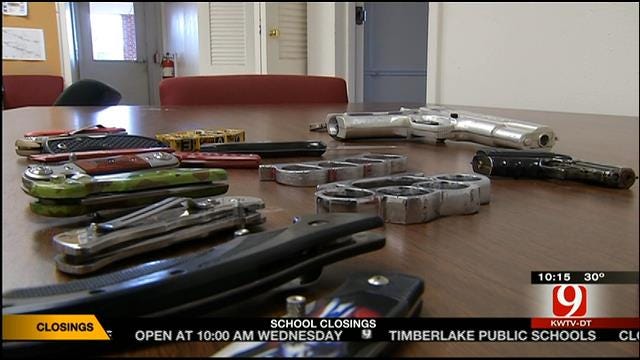 Weapons Confiscated Inside Oklahoma Schools