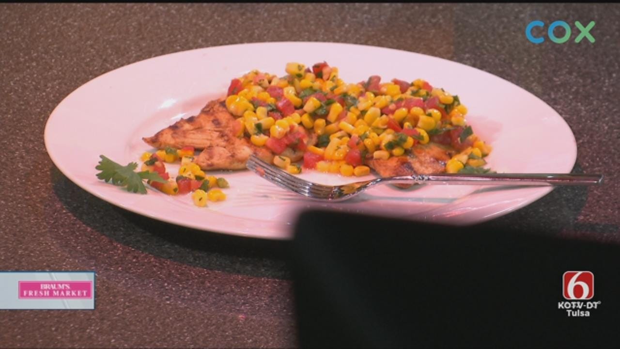 Grilled Chicken With Summer Corn And Tomatoes