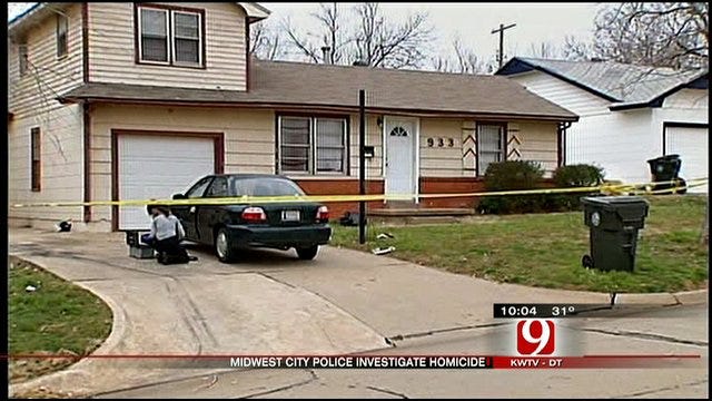 Police Search For Clues In Midwest City Woman's Death