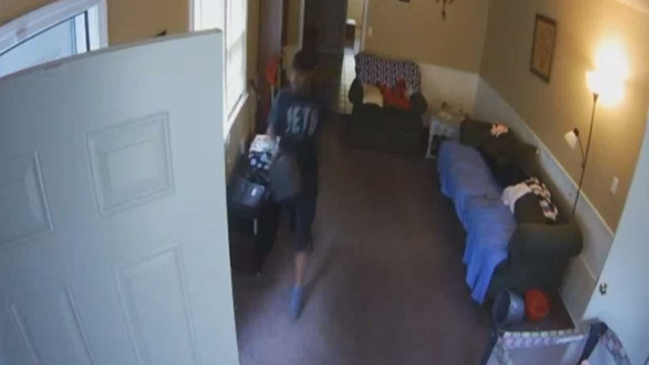 Video Captures Burglar Breaking Into Nw Okc Home