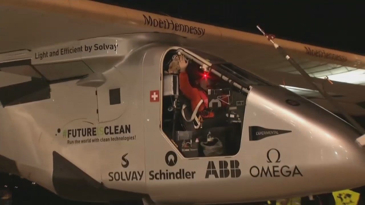 WEB EXTRA: Solar Impulse 2 Takes Off From Tulsa International Airport