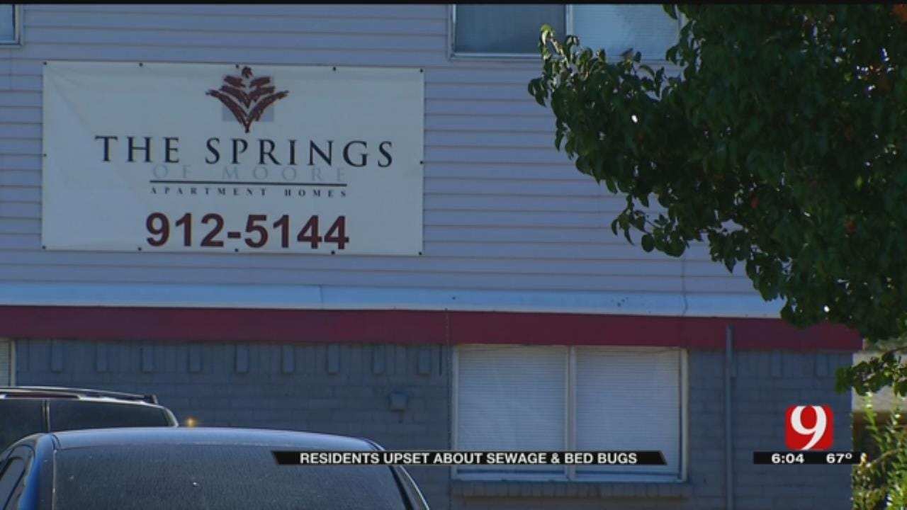 Tenants Complain About Raw Sewage, Bed Bugs At Moore Apartment Complex