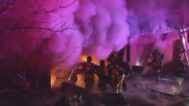 WEB EXTRA: Video From Scene Of Midtown Tulsa Condominium Fire