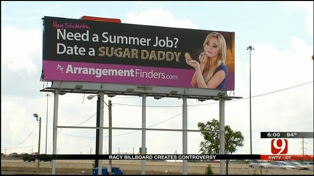 Controversial 'Sugar Daddy' Billboard Ruffles Feathers In OKC