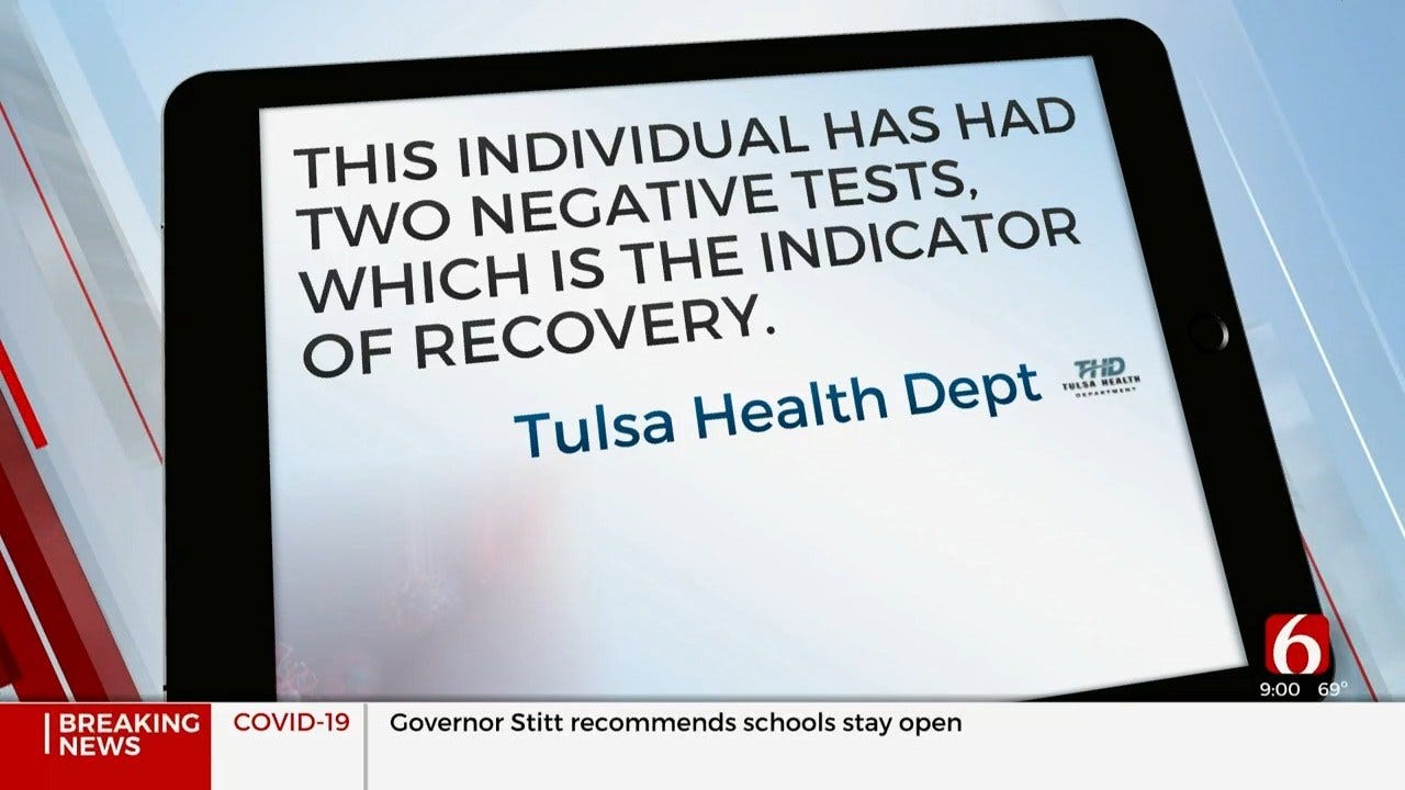 Oklahoma's First Coronavirus (COVID-19) Patient Recovered, Tulsa Health Department Says