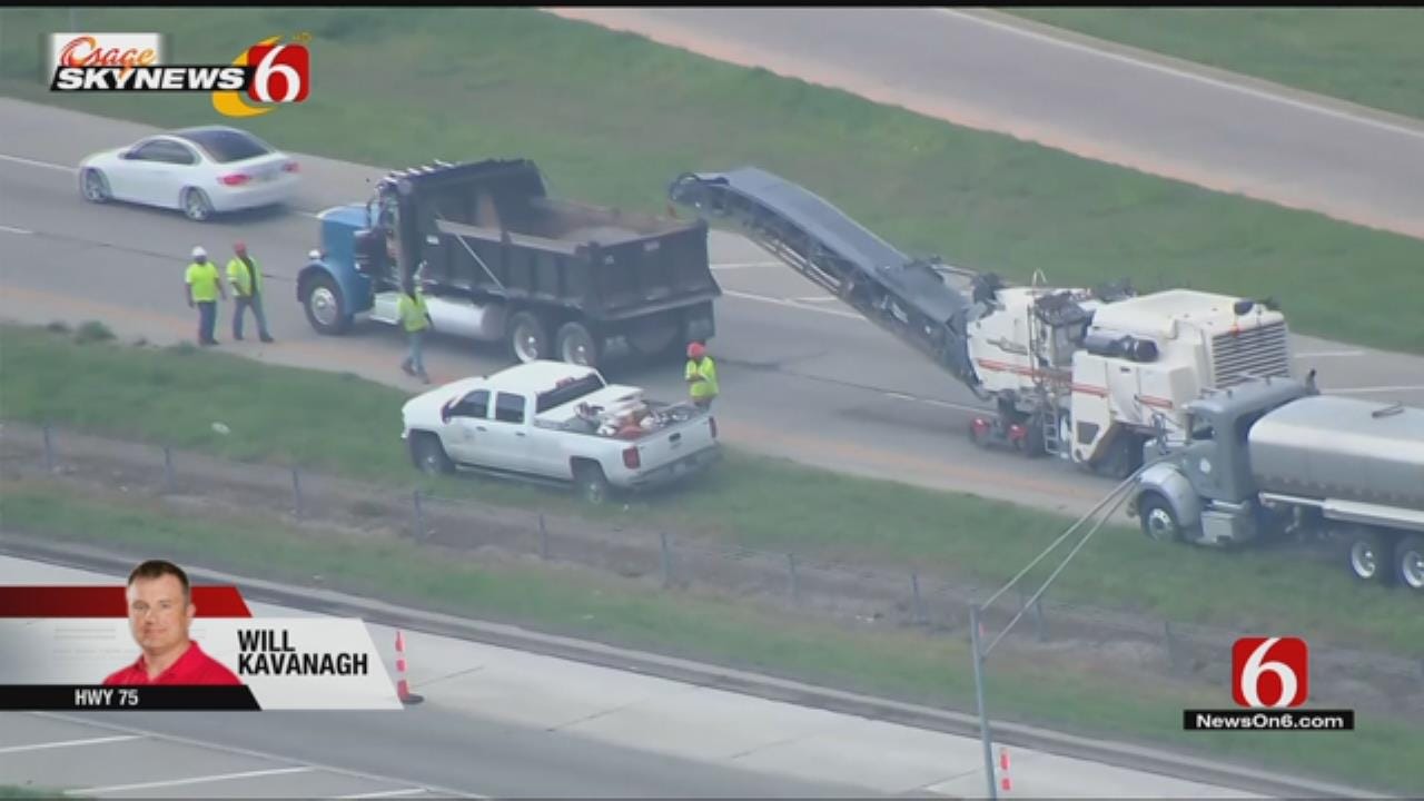Osage SkyNews 6 HD: Tulsa Highway 75 Resurfacing Update