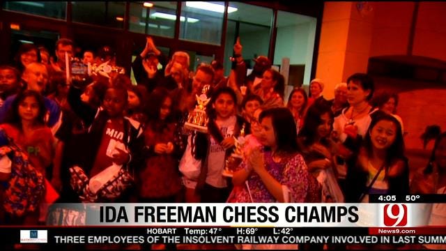 Ida Freeman Students Return After Winning Chess Championship