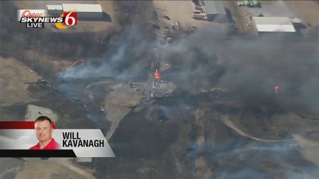 Osage SkyNews 6 HD: Industrial Fire Near Chandler Park