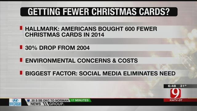 Fewer People Send Holiday Cards