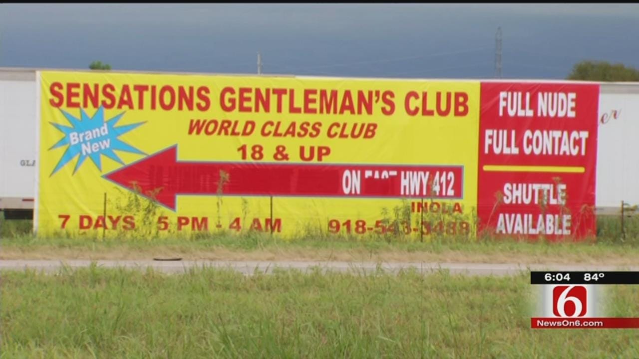 Strip Club Sign Along Highway Causes Mayes County Dustup