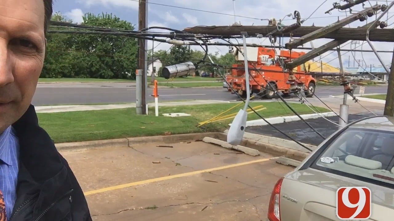 WEB EXTRA: Businesses Along May Ave. Making Due After Storms Knocks Out Power