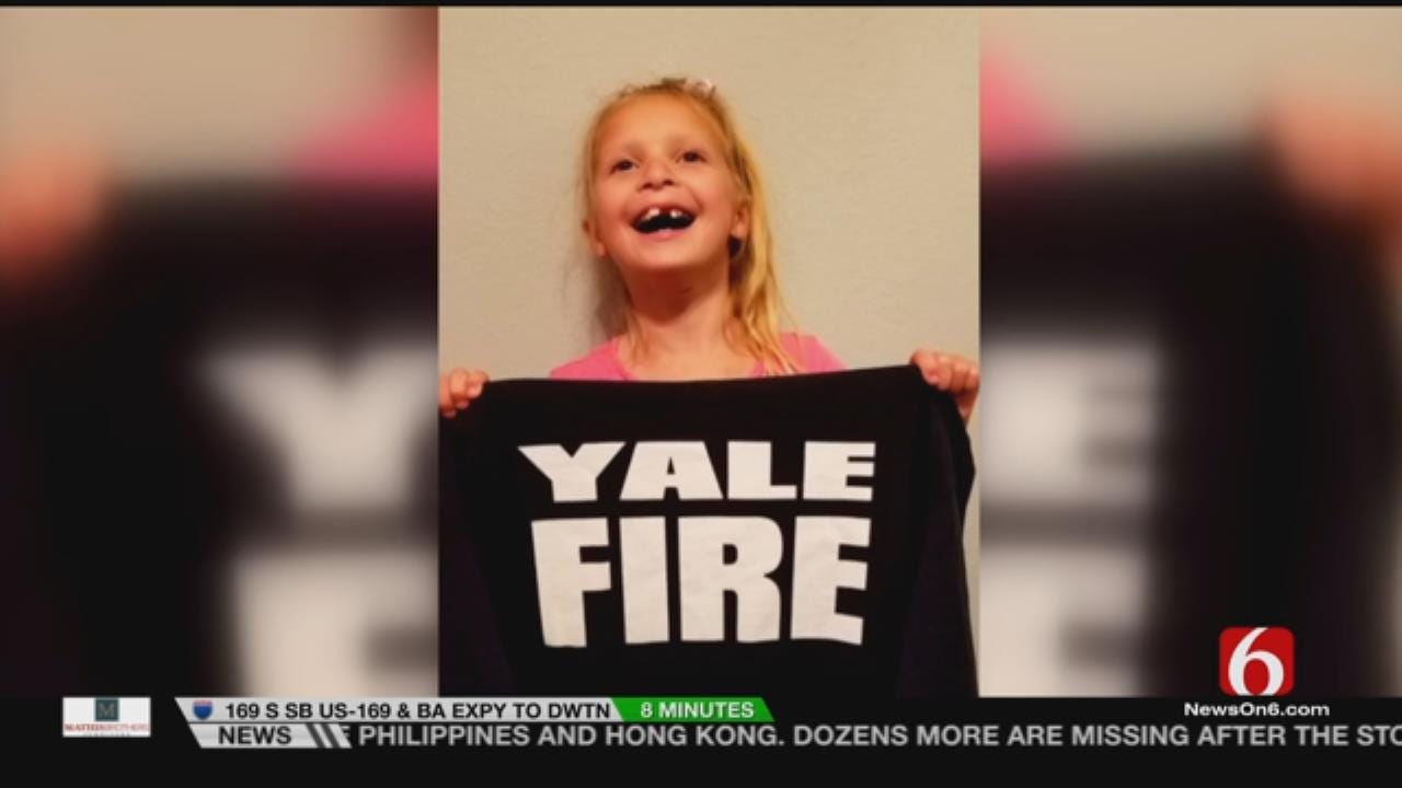 Firefighters Make Hulbert Girl's Wish Come True