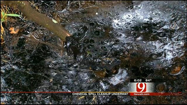 Cleanup Begins On Tar-Like Spill In Logan County