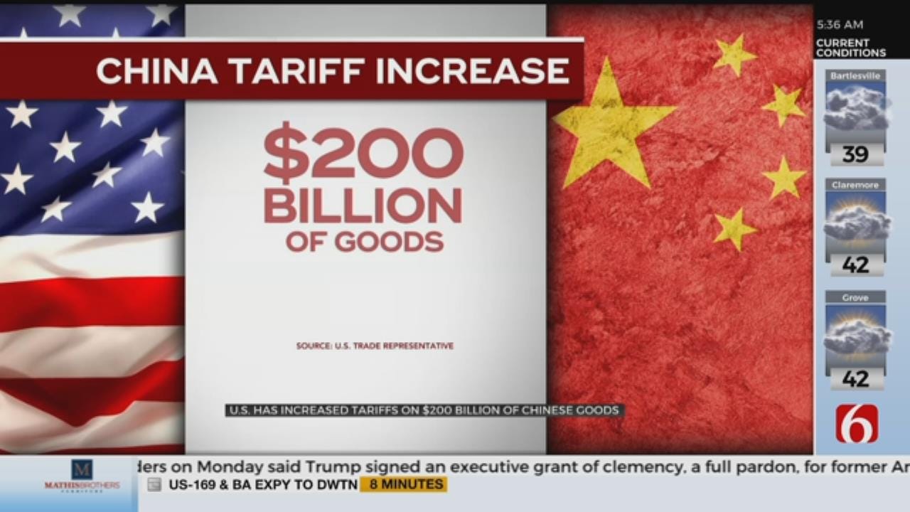 U.S. Increases Chinese Goods Tariffs, Talks Continue White House Says
