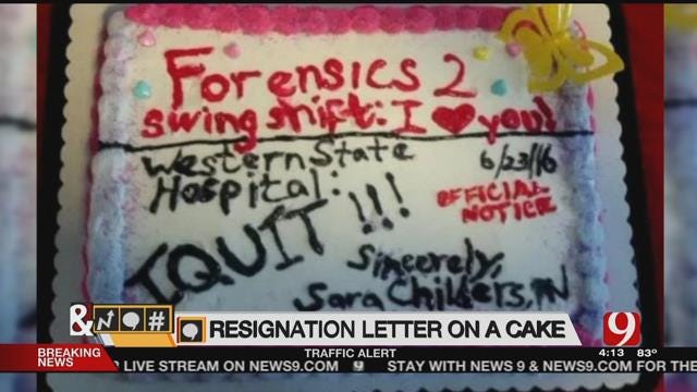 Trends, Topics & Tags: Woman Quits Job With Cake Resignation Notice