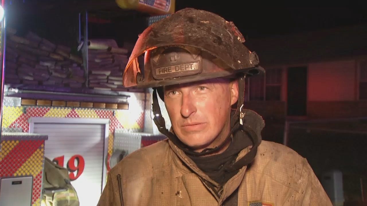WEB EXTRA: Tulsa Fire Captain Patrick Odell Talks About The Fire
