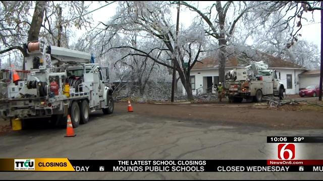 Disaster Relief Teams Helping Southern Part Of State Recover From Ice Storm