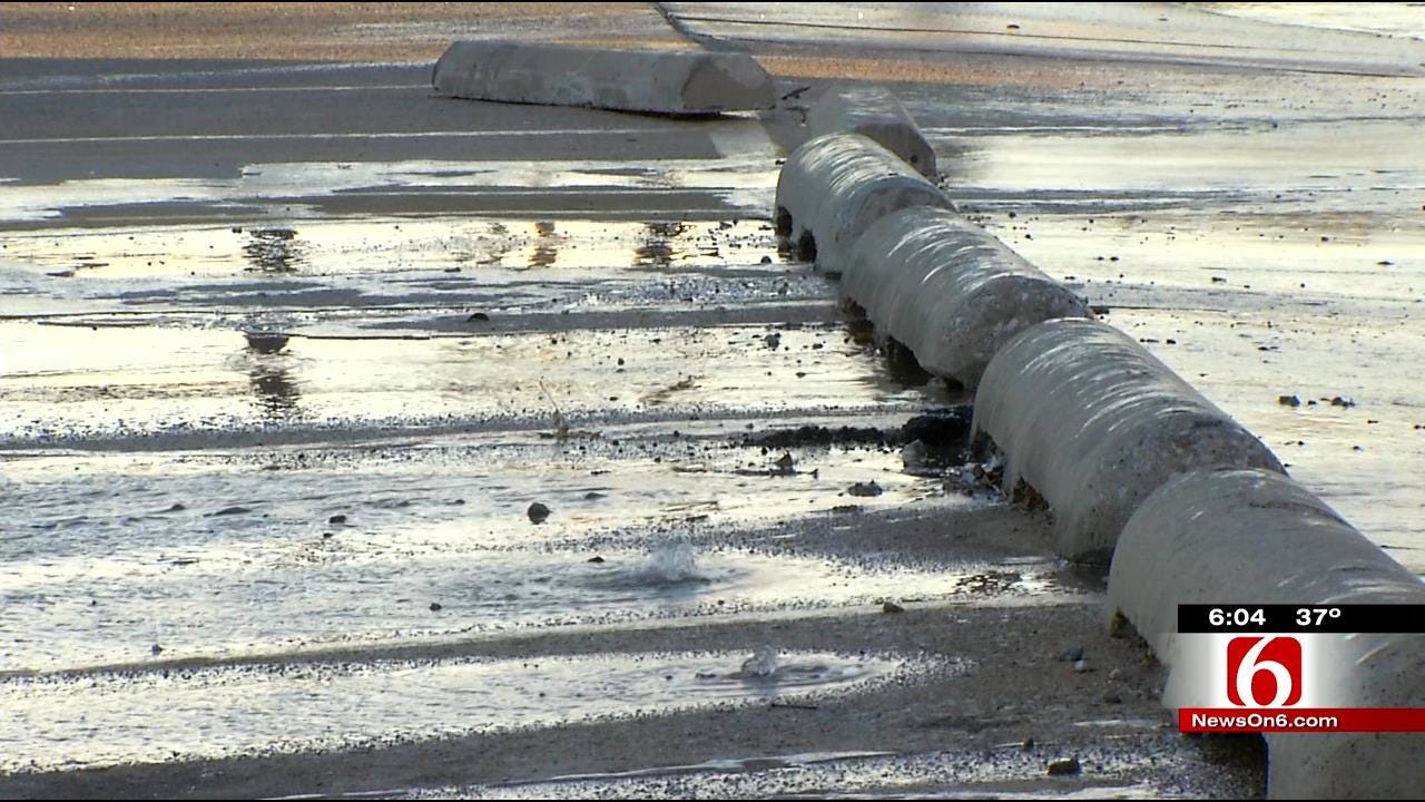 Tulsa Crews Work To Repair Water Line Breaks