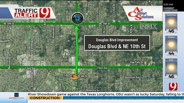 Construction To Begin Monday For Section Of Douglas Boulevard