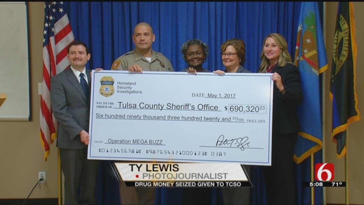 Money Seized From Drug Bust Helping Tulsa County Sheriff’s Office
