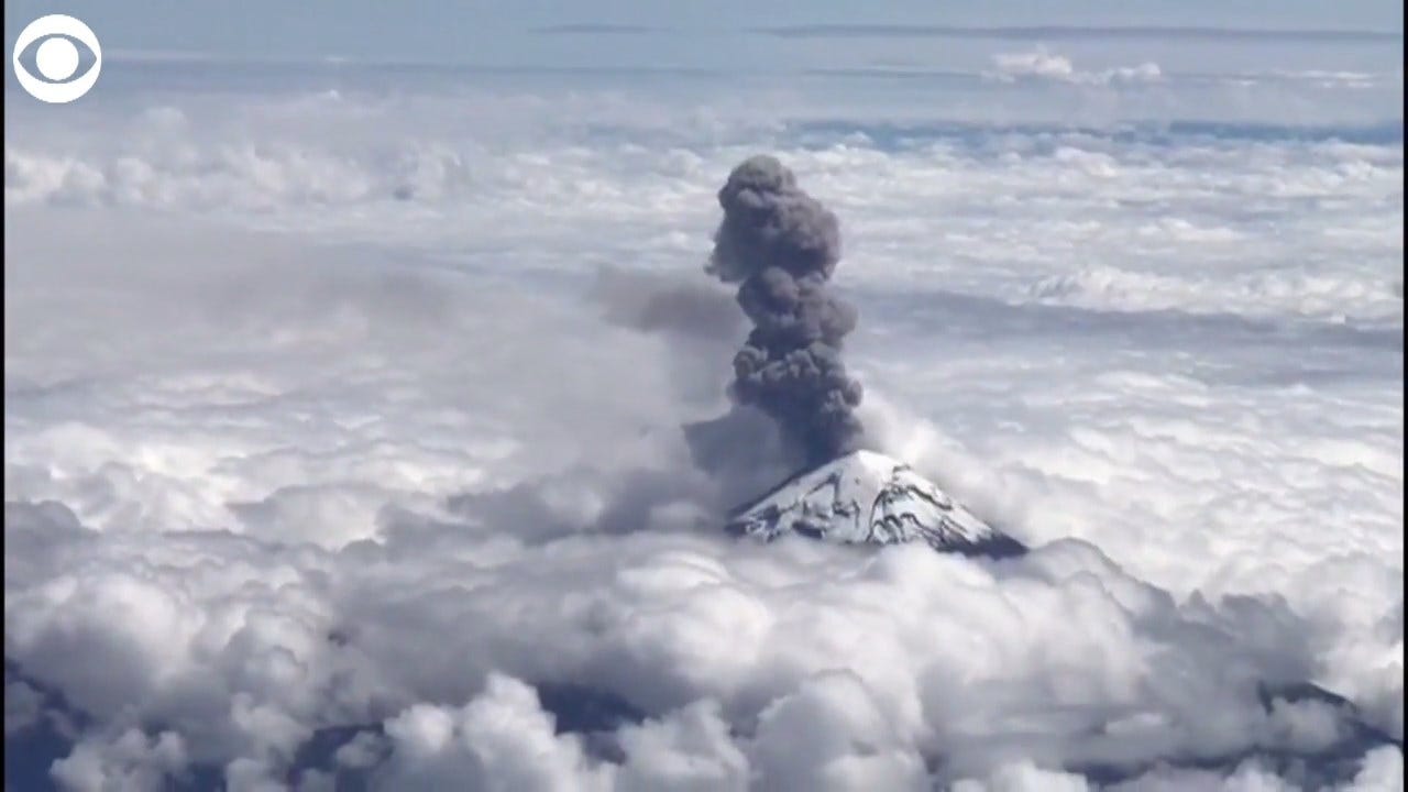 WATCH: Stunning View Of Volcano In Mexico