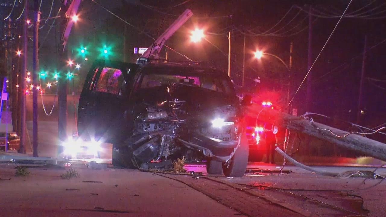 Coughing Fit Sends Tulsa Woman Crashing Into Power Pole