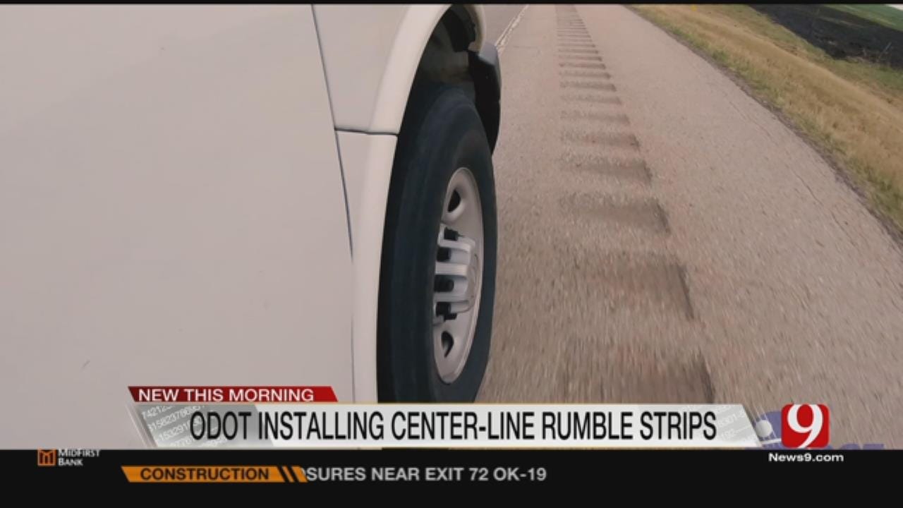 ODOT To Install Center-Line Rumble Strips