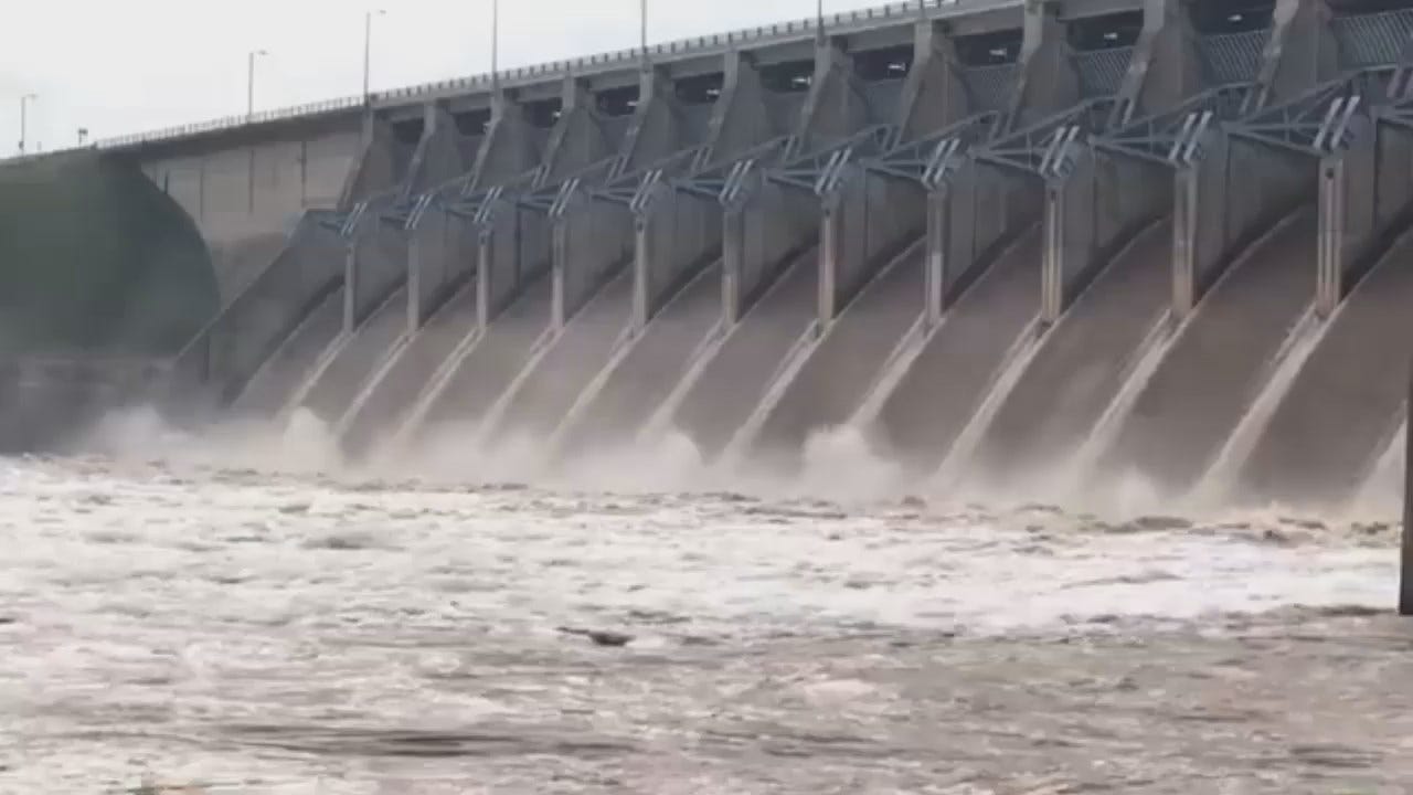 WEB EXTRA: Corps Of Engineers Video Of Water Release From Keystone Dam