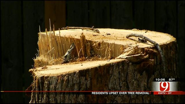 Edmond Property Owners Upset That OG&E Cut Down Too Many Trees