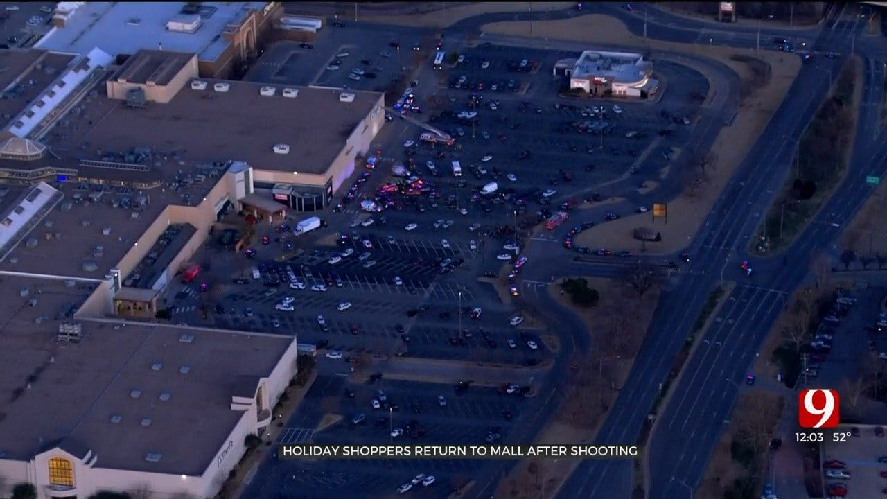 Shoppers undeterred by shooting at Penn Square Mall